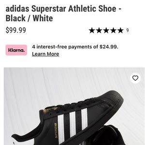 Adidas superstar athletic shoes